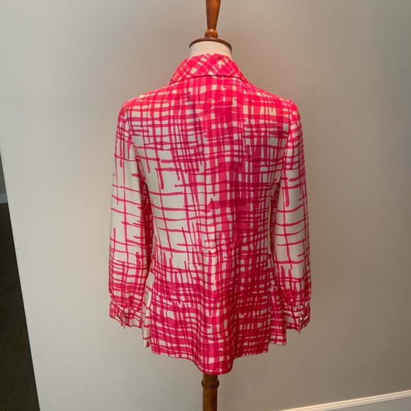 Pink and white vintage blouse - Picture 2 of 6